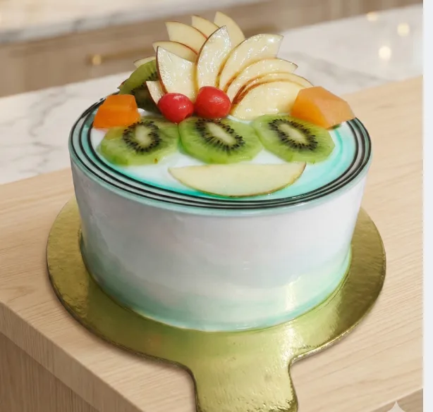 Fresh Fruit Delight Cake