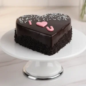 Love Confession Chocolate Truffle Cake
