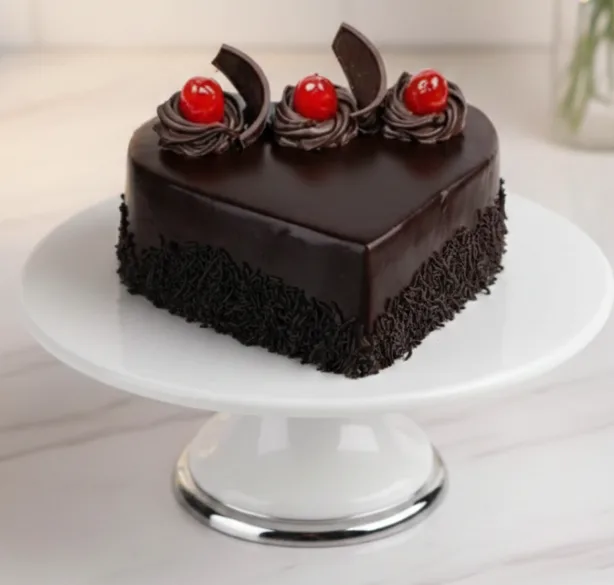 Heart Shape Choco Truffle Cake