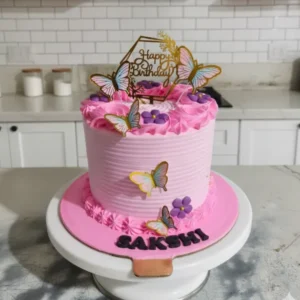 Butterfly Charm Theme Cake