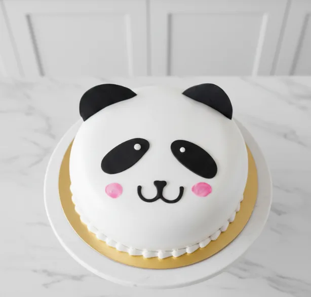Panda Face Fondant Cake