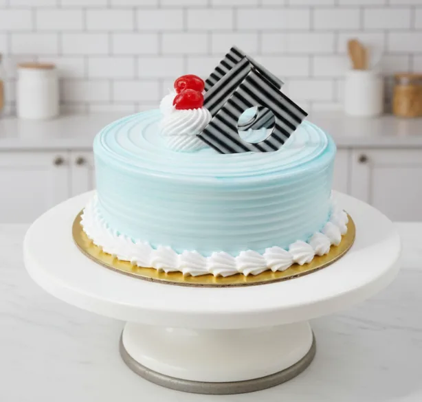 Blue Bliss Celebration Cake