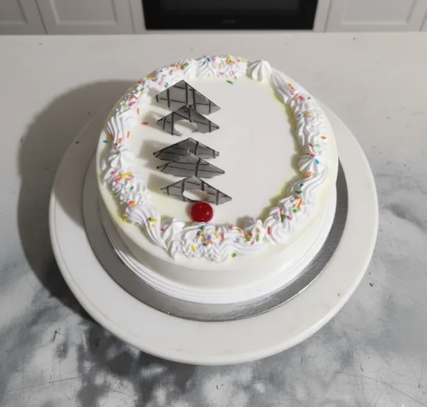 Classic Vanilla Swirl Cake