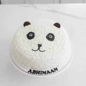 Snowy Panda Theme Cake