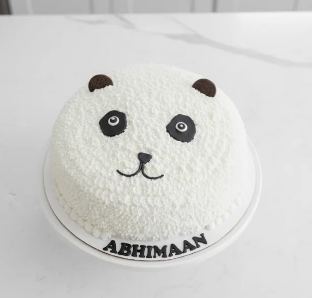 Snowy Panda Theme Cake