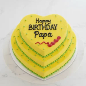 Triple Heart Celebration Cake