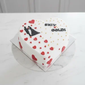 Heartfelt Love Celebration Cake
