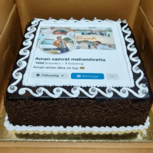 Social Spotlight Celebration Cake