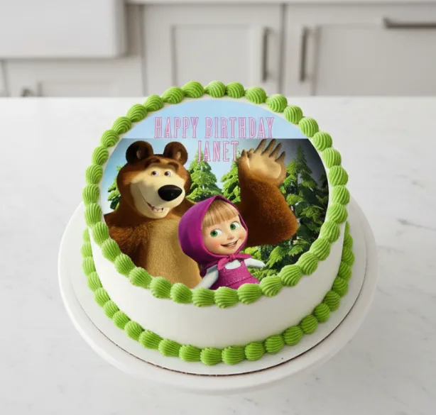 Masha & The Bear Forest Cake