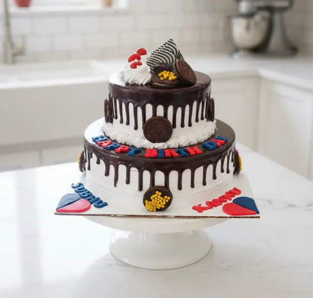 Choco Drip Oreo Celebration Cake